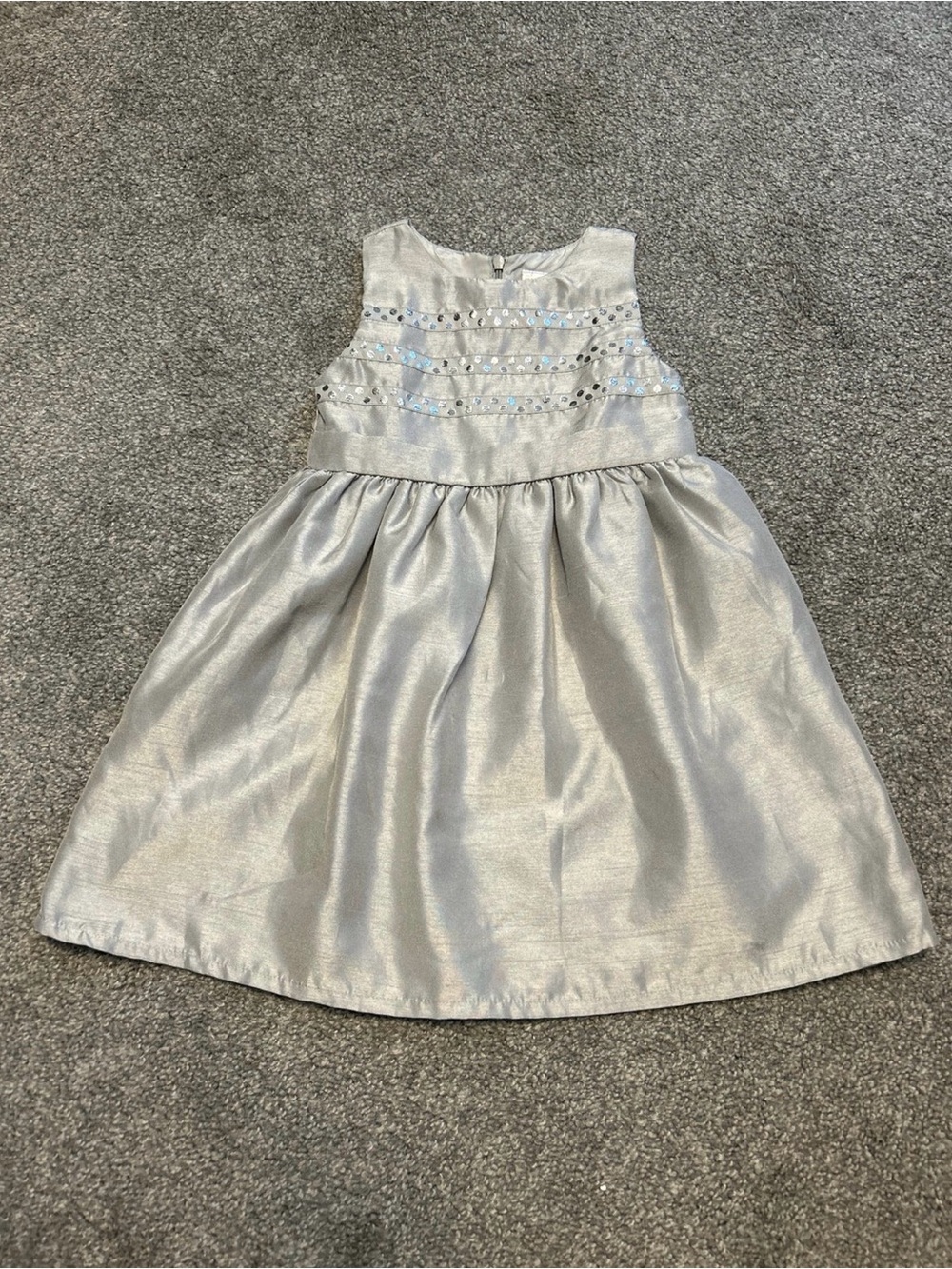 Gymboree Silver Sequin Bodice Party Dress